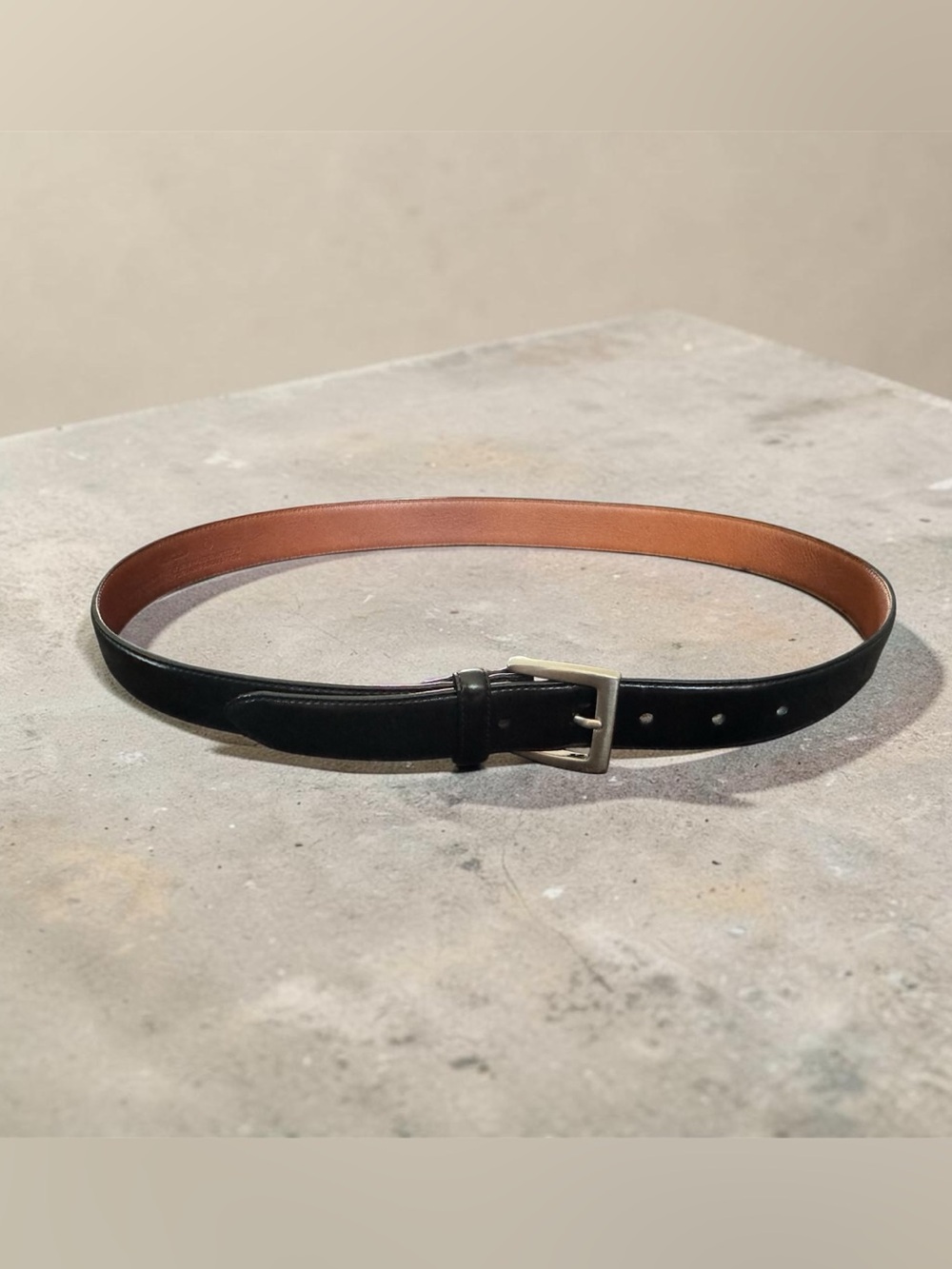 Coach Black Leather Men's Belt- 34 inch